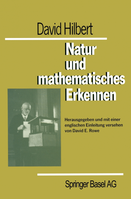 David Hilbert Natur und mathematisches Erkennen