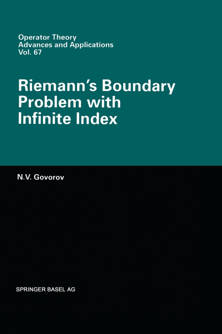 Riemann’s Boundary Problem with Infinite Index