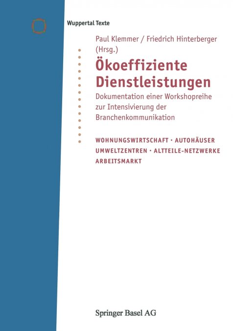 Okoeffiziente Dienstleistungen