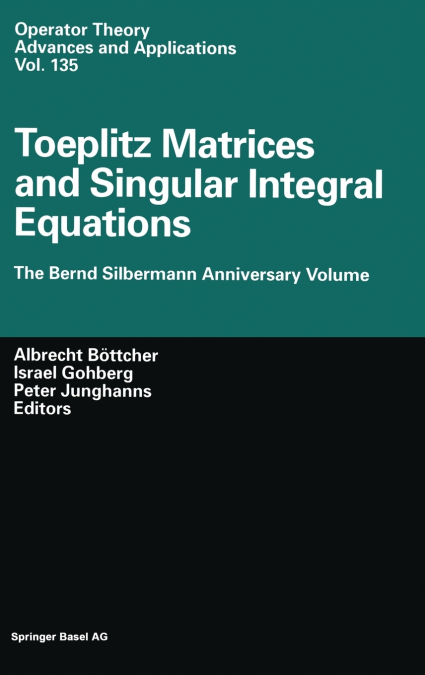 Toeplitz Matrices and Singular Integral Equations