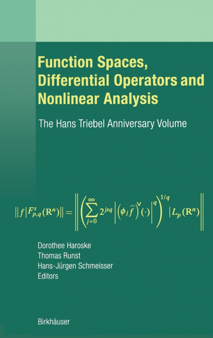 Function Spaces, Differential Operators and Nonlinear Analysis