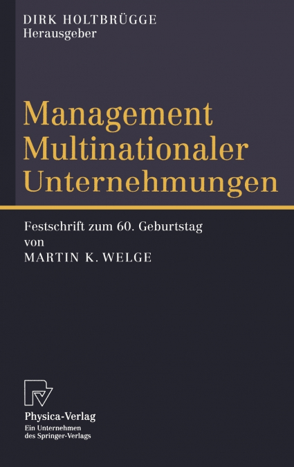 Management Multinationaler Unternehmungen