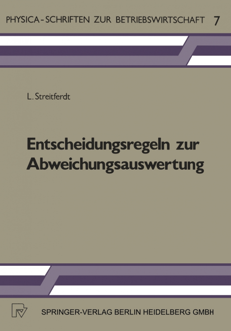 Entscheidungsregeln Zur Abweichungsauswertung