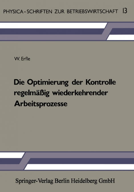 Die Optimierung Der Kontrolle Regelmassig Wiederkehrender Arbeitsprozesse