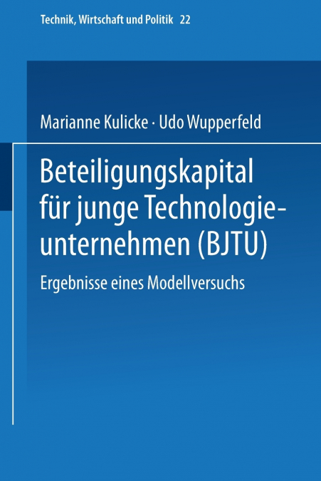 Beteiligungskapital Fur Junge Technologieunternehmen