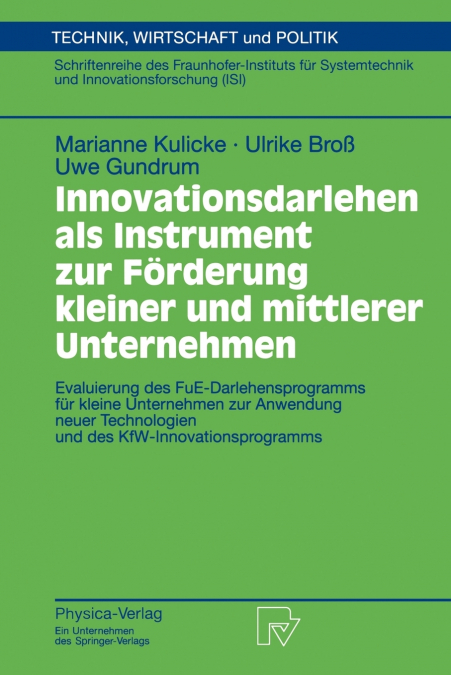 Innovationsdarlehen als Instrument zur Förderung kleiner und mittlerer Unternehmen