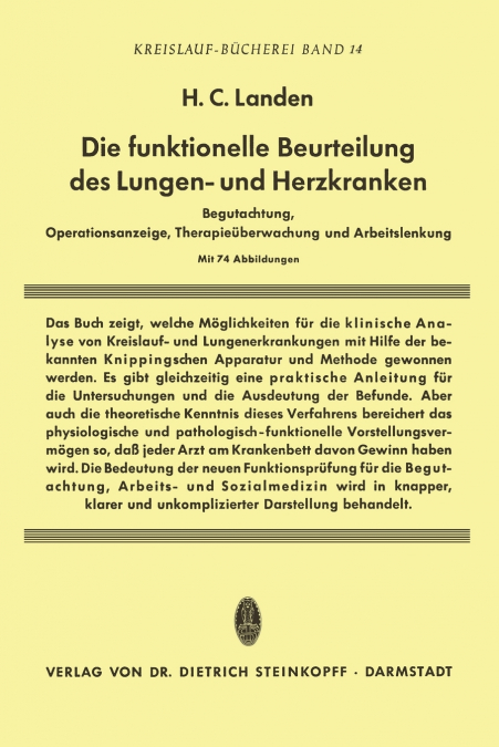 Die Funktionelle Beurteilung des Lungen- und Herzkranken