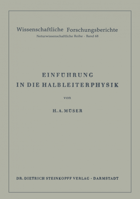 Einführung in die Halbleiterphysik