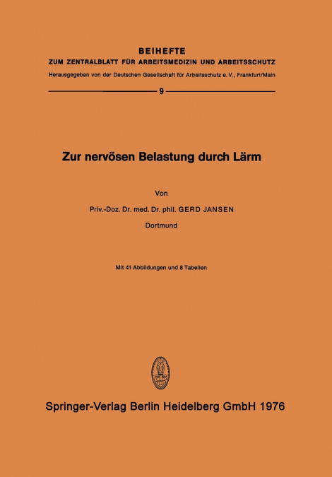 Zur Nervösen Belastung Durch Lärm