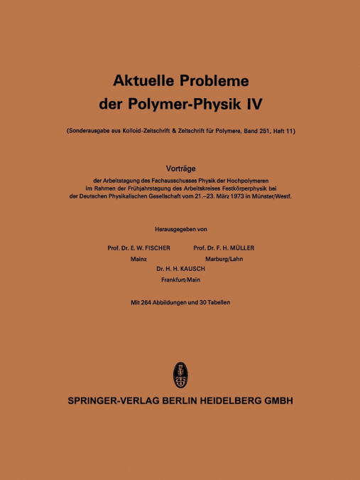 Aktuelle Probleme der Polymer-Physik