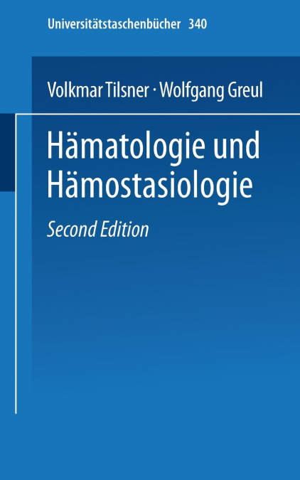 Hamatologie Und Hamostasiologie
