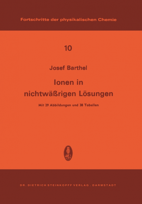 Ionen in Nichtwässrigen Lösungen