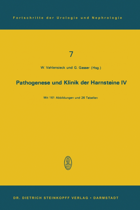 Pathogenese und Klinik der Harnsteine IV
