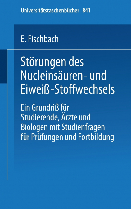 Storungen Des Nucleinsauren- Und Eiweiss-Stoffwechsels