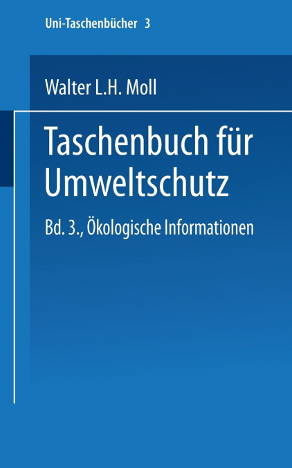 Taschenbuch Fur Umweltschutz