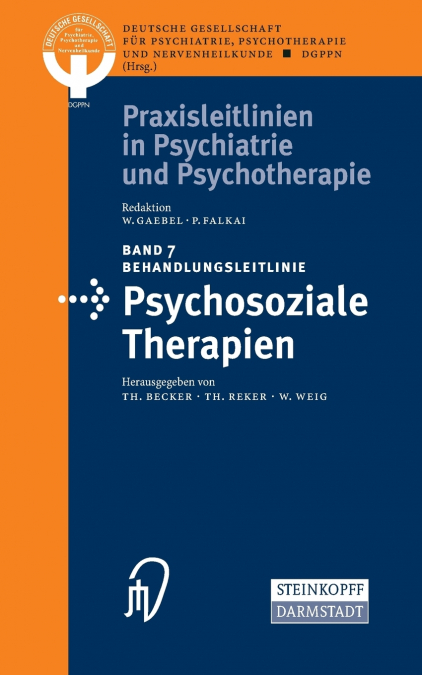 Behandlungsleitlinie Psychosoziale Therapien