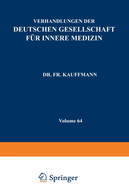 Verhandlungen Der Deutschen Gesellschaft Fur Innere Medizin