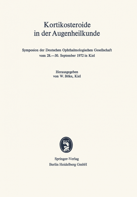 Kortikosteroide in Der Augenheilkunde