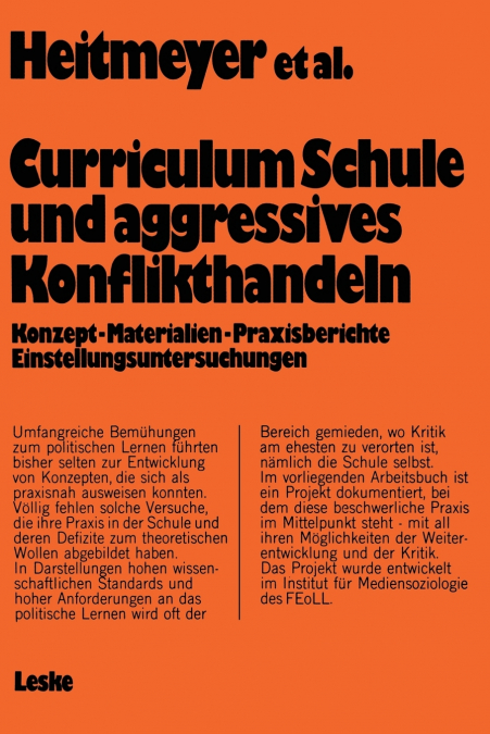 Curriculum „Schule und aggressives Konflikthandeln'