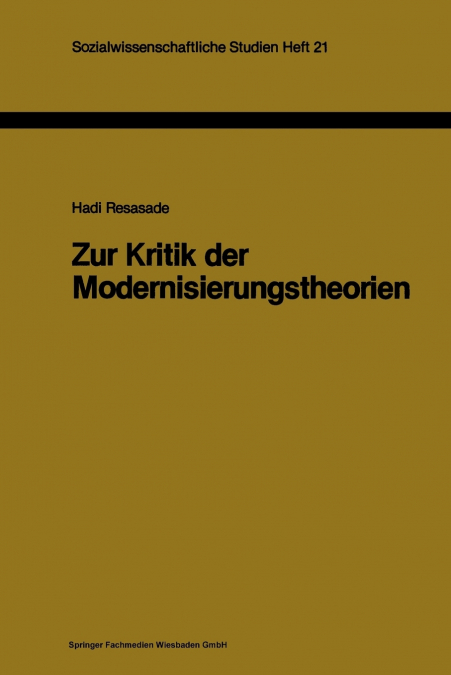 Zur Kritik der Modernisierungstheorien