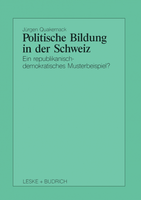 Politische Bildung in der Schweiz
