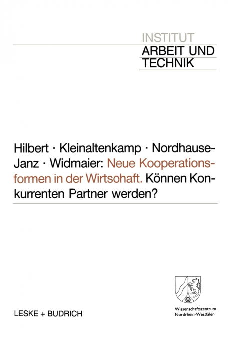 Neue Kooperationsformen in Der Wirtschaft