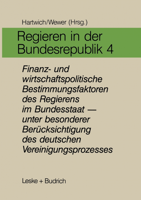 Regieren in der Bundesrepublik IV