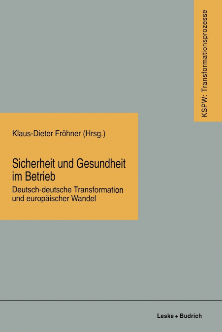 Sicherheit Und Gesundheit Im Betrieb