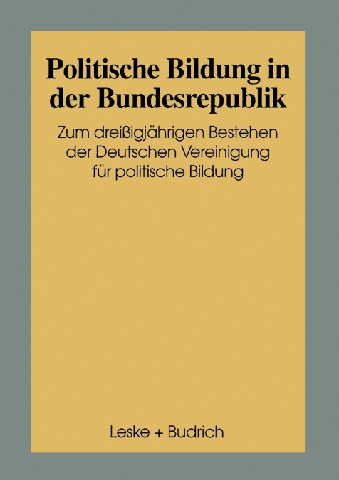 Politische Bildung in der Bundesrepublik