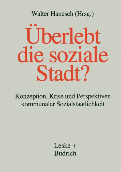 Uberlebt Die Soziale Stadt?
