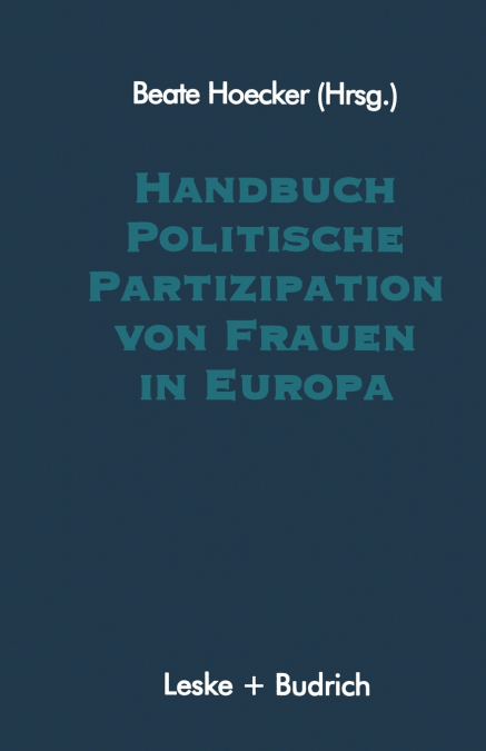 Handbuch Politische Partizipation von Frauen in Europa