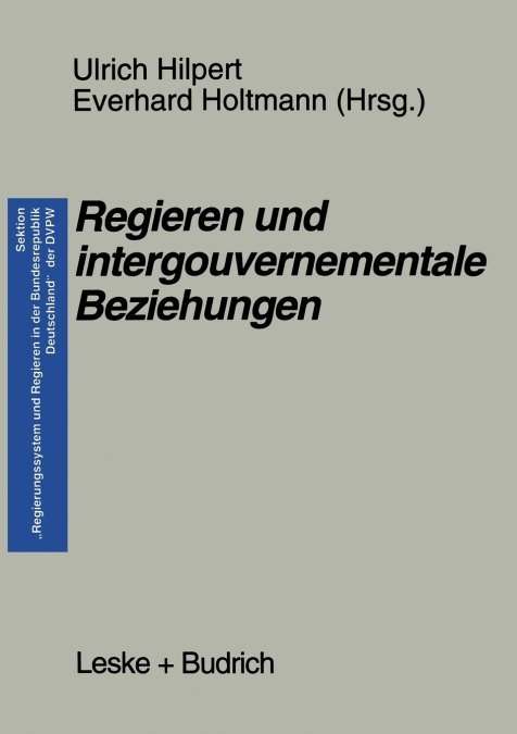 Regieren und intergouvernementale Beziehungen