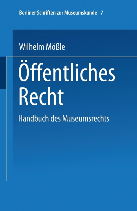 Handbuch Des Museumsrechts 7