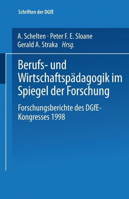 Berufs- und Wirtschaftspädagogik im Spiegel der Forschung