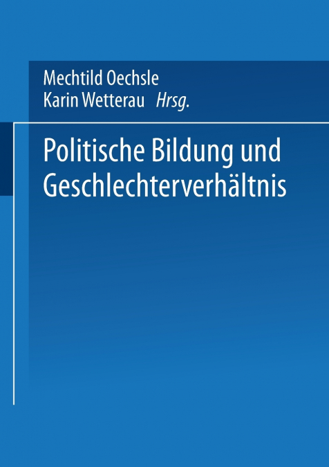 Politische Bildung Und Geschlechterverhaltnis