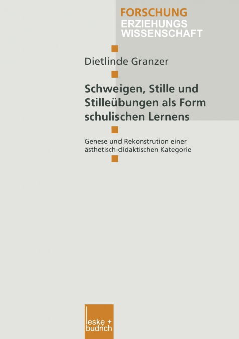 Schweigen, Stille und Stilleübungen als Form schulischen Lernens