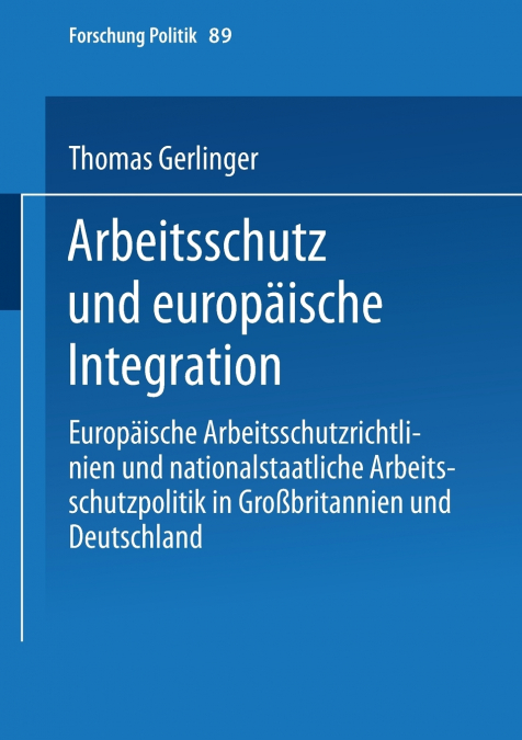 Arbeitsschutz Und Europaische Integration