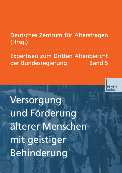 Versorgung Und Forderung Alterer Menschen Mit Geistiger Behinderung