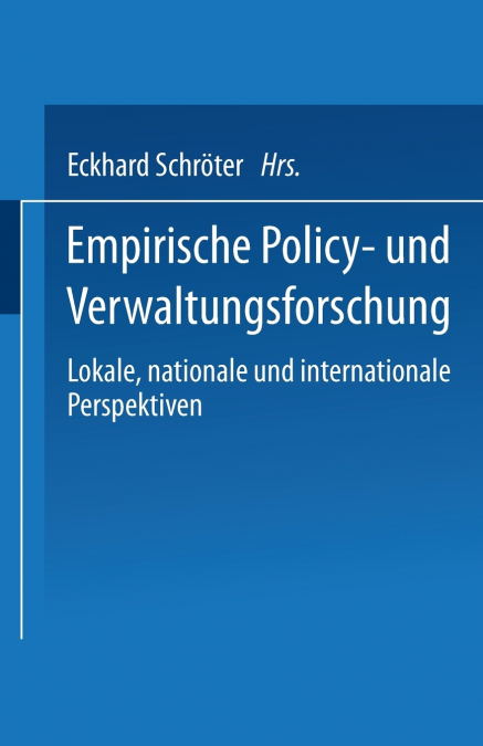 Empirische Policy- und Verwaltungsforschung
