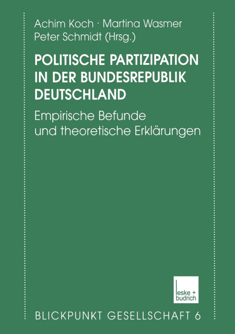 Politische Partizipation in der Bundesrepublik Deutschland