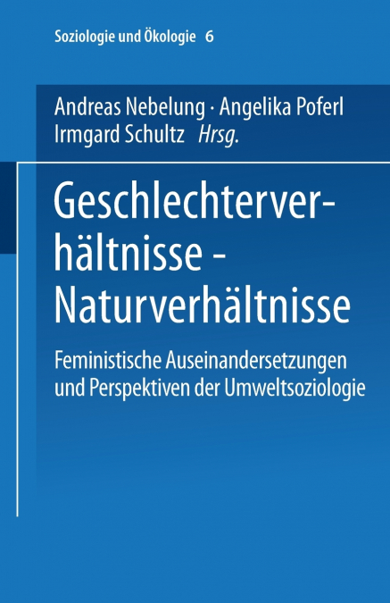 Geschlechterverhaltnisse Naturverhaltnisse