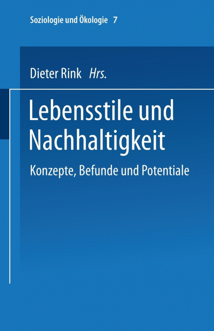 Lebensstile Und Nachhaltigkeit