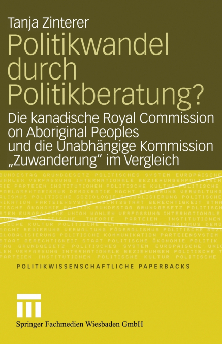 Politikwandel Durch Politikberatung?
