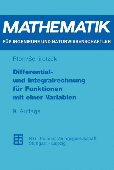 Differential- und Integralrechnung für Funktionen mit einer Variablen