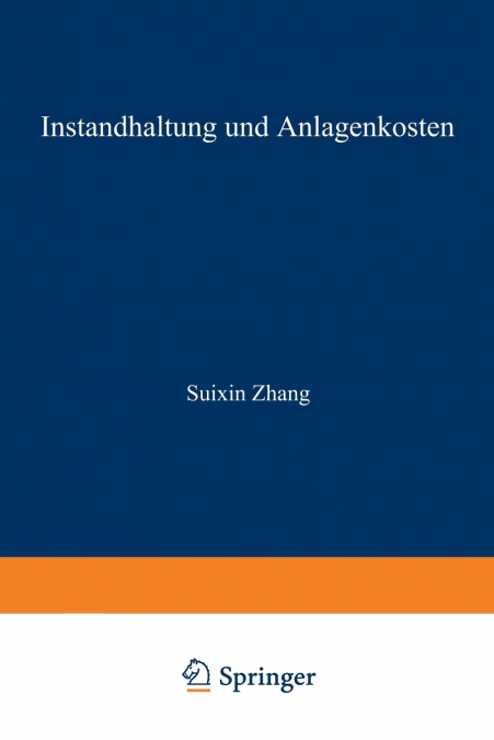 Instandhaltung Und Anlagenkosten