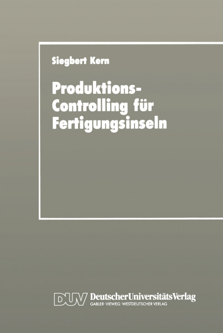 Produktions-Controlling Fur Fertigungsinseln