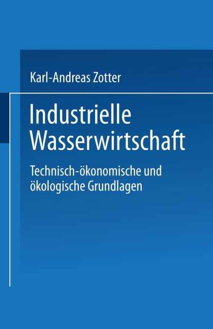 Industrielle Wasserwirtschaft
