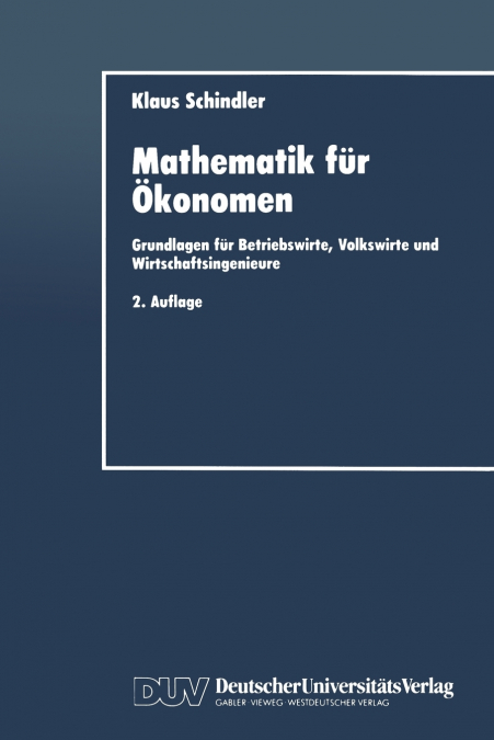 Mathematik Fur Okonomen