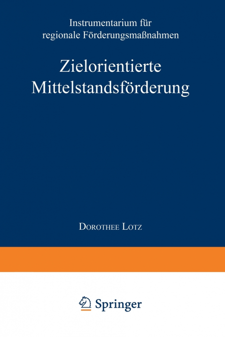 Zielorientierte Mittelstandsförderung