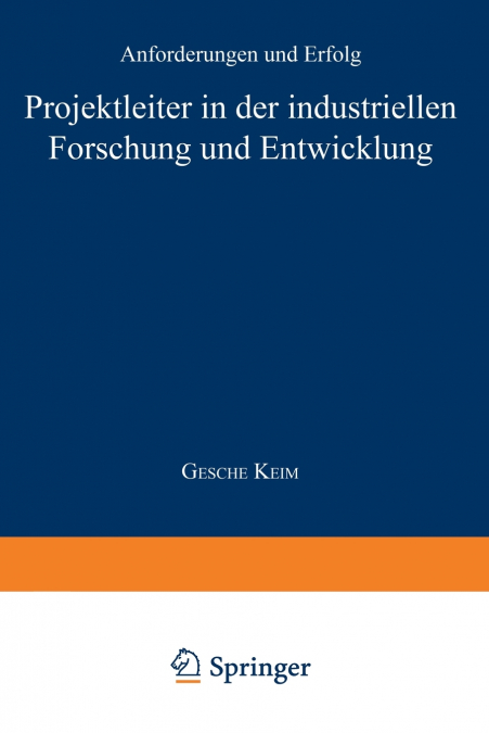 Projektleiter in Der Industriellen Forschung Und Entwicklung